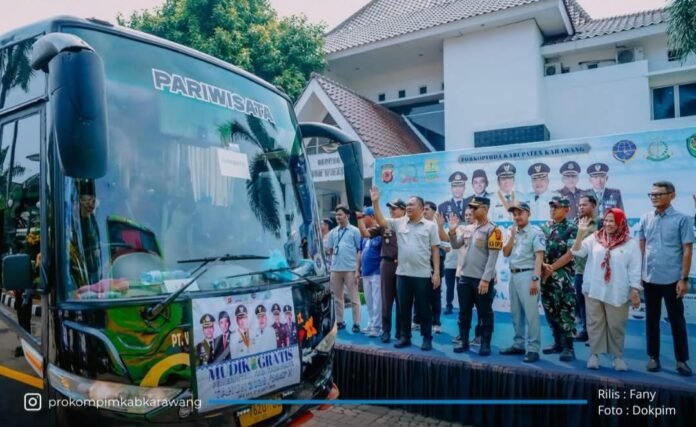 23 Bus Mudik Gratis Dilepas, Bupati Aep : Tahun Depan Armada Ditambah