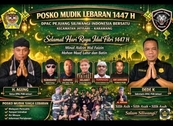 DPAC PSIB Jatisari Siapkan Posko Mudik Lebaran di Desa Balonggandu Karawang