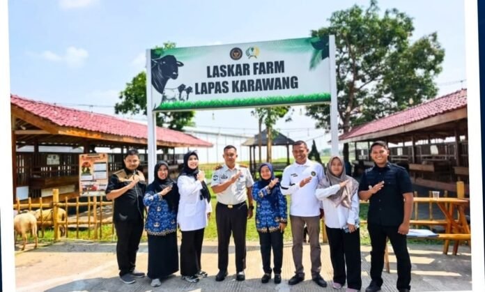 Dinas Pertanian Karawang Apresiasi Pengelolaan Peternakan di Lapas Karawang