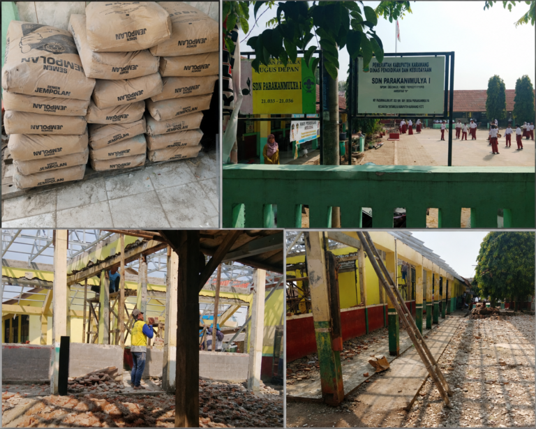 Rehabilitasi SDN Parakanmulya 1 Tanpa Papan Informasi Proyek, Mutu Semen Diduga Melenceng dari Spesifikasi