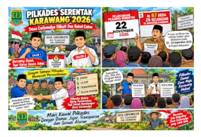 Pilkades Serentak Karawang Segera Digelar, Desa Cariumulya Diikuti Dua Bakal Calon