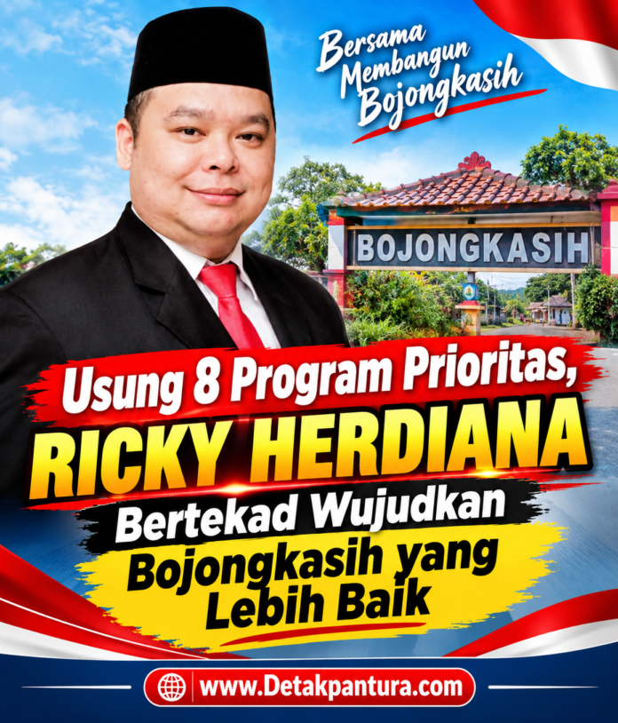 Usung 8 Program Prioritas, Ricky Herdiana Bertekad Wujudkan Bojongkasih yang Lebih Baik